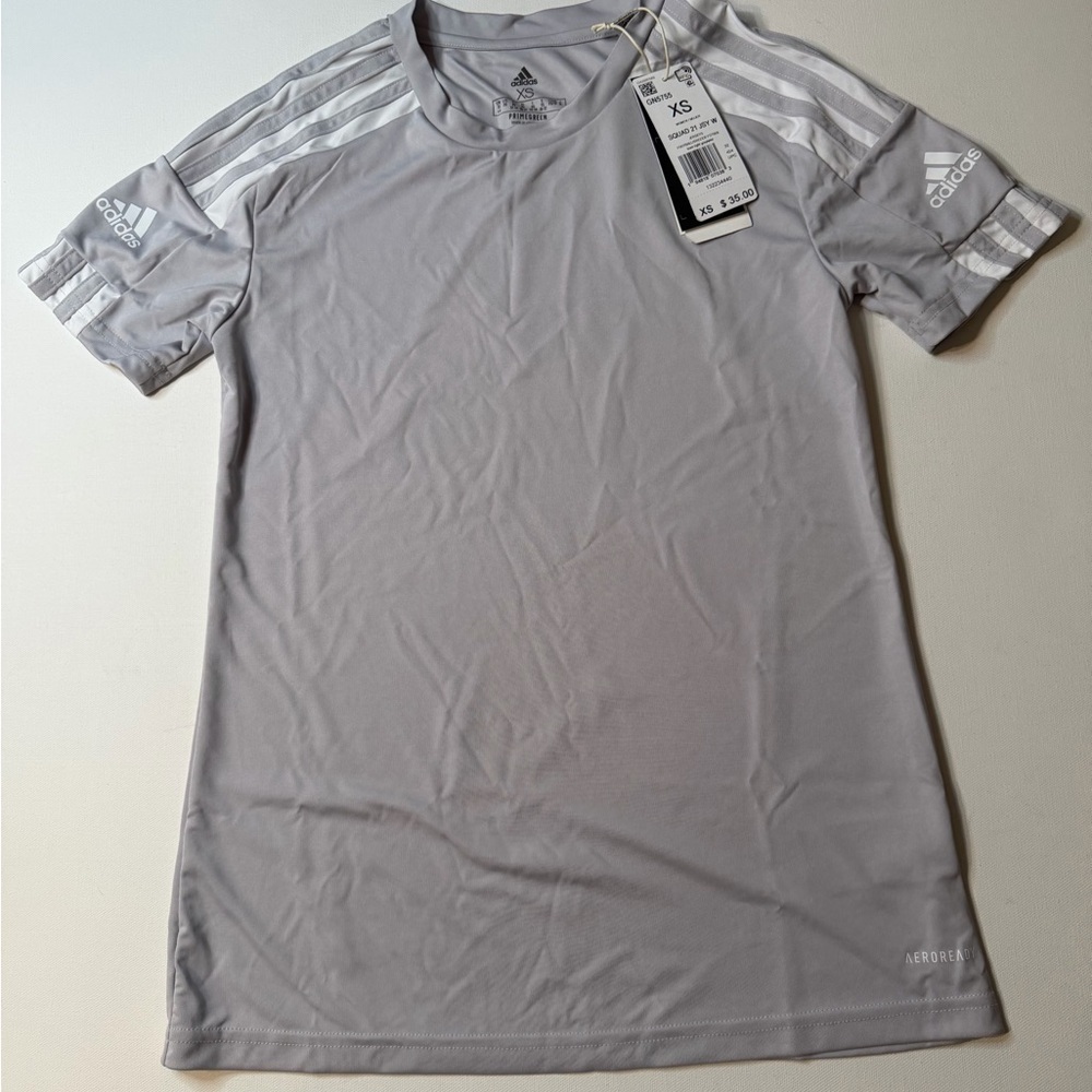 NWT Adidas Women's Squad 21 Gray Jersey (KB1 - Picture 2 of 9